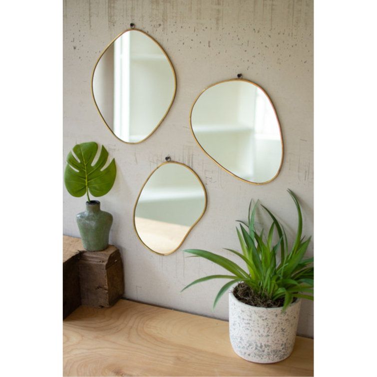 Joss Main Emilee Metal Asymmetrical Wall Mirror Reviews Wayfair